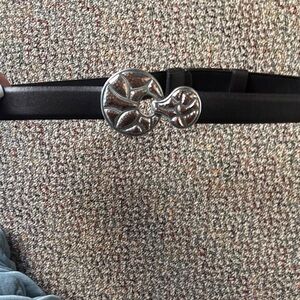 Adjustable genuine leather belt